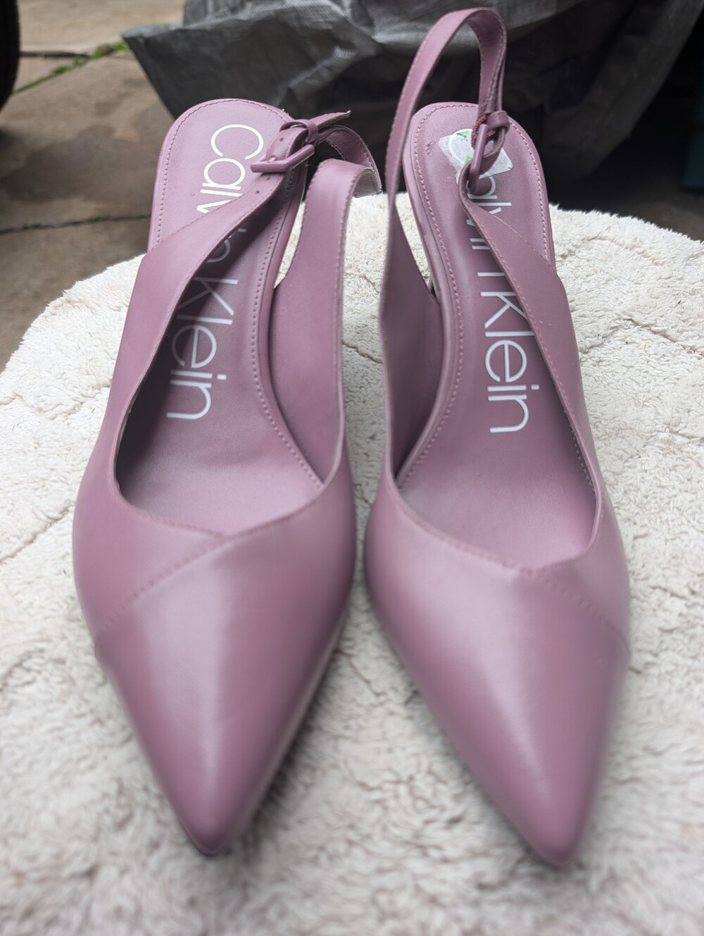Calvin Klein Mauve Pointed-Toe Slingback Pumps Size 8 NWT